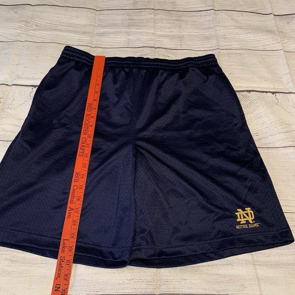 Men's Navy Athletic Shorts with Gold Logo - Picture 6 of 12